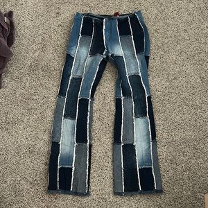 Vintage Zana Di patchwork jeans